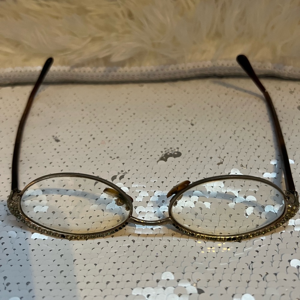 Vintage Versace gold bling glasses. Needs a good cleaning or use for parts.